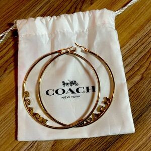 Coach Large Hoop Earrings